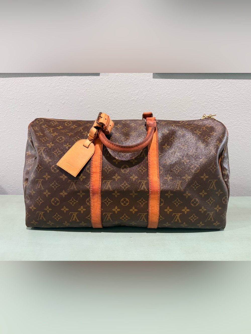 Vintage Louis Vuitton Keepall 50 Monogram 1983 w/ Tag & Lock